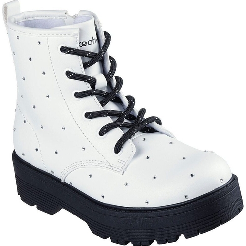 Ghete copii Skechers Gravlen Hi - Jewel Strut 303471L-WHT