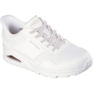 Pantofi sport femei Skechers Uno - Banksia Luxe 177118-WHT