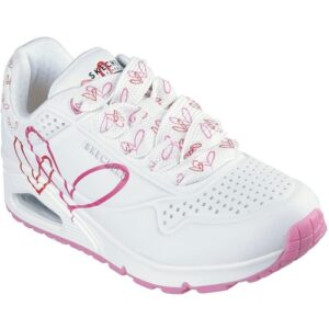 Pantofi sport femei Skechers Uno - Twin Hearts 177924-WRPK