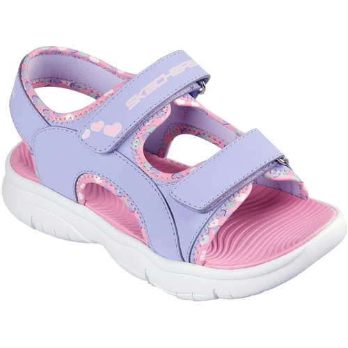 Sandale copii Skechers Flex Splash - Heart 303049L-LVLP
